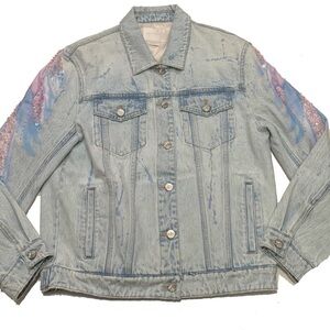 S / Miss Sixty Wings Light Blue Denim Jacket